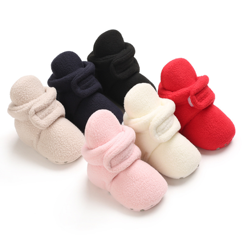 Baby vinterstøvler baby pige drenge vinter varme sko solid toddler first walkers børn vinter sko 0-18m