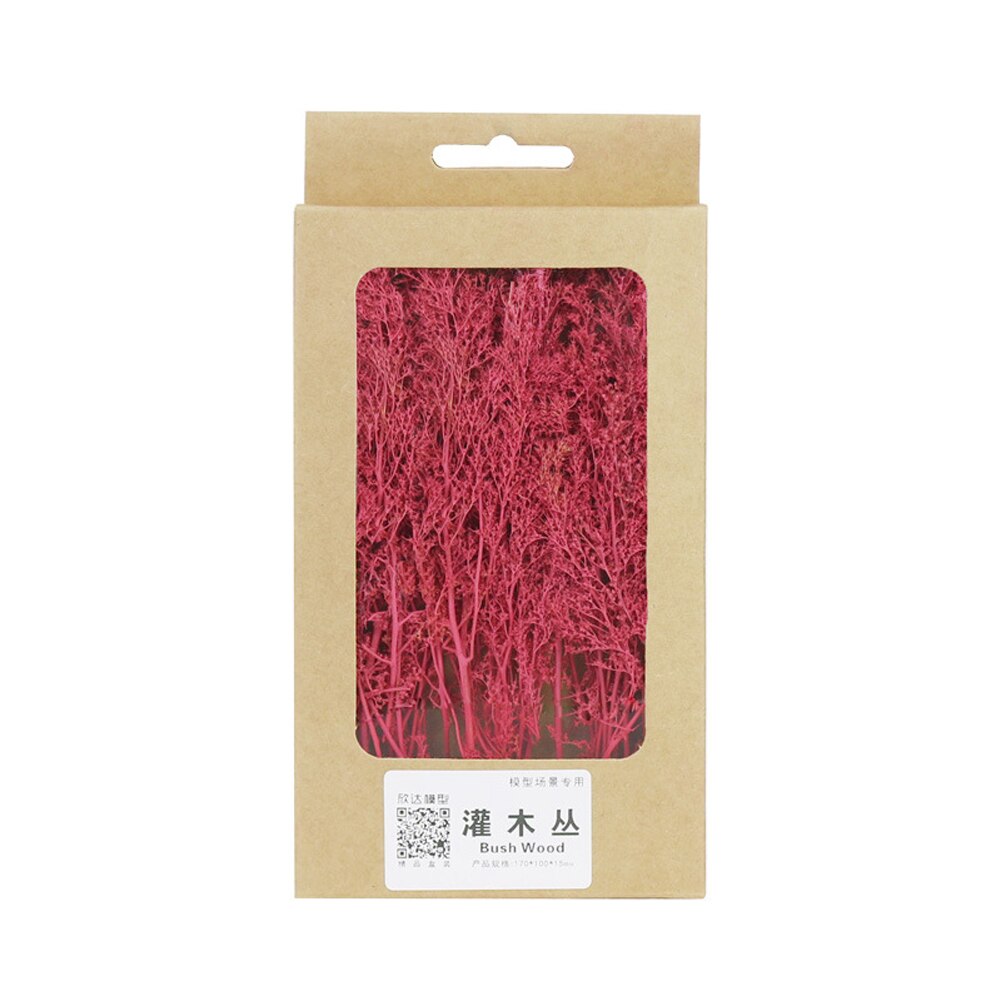 Dry Bush Scene Model Tree Platform Simulation Vegetation DIY Material Sand Table Making Railway Layout Decoration: Pink