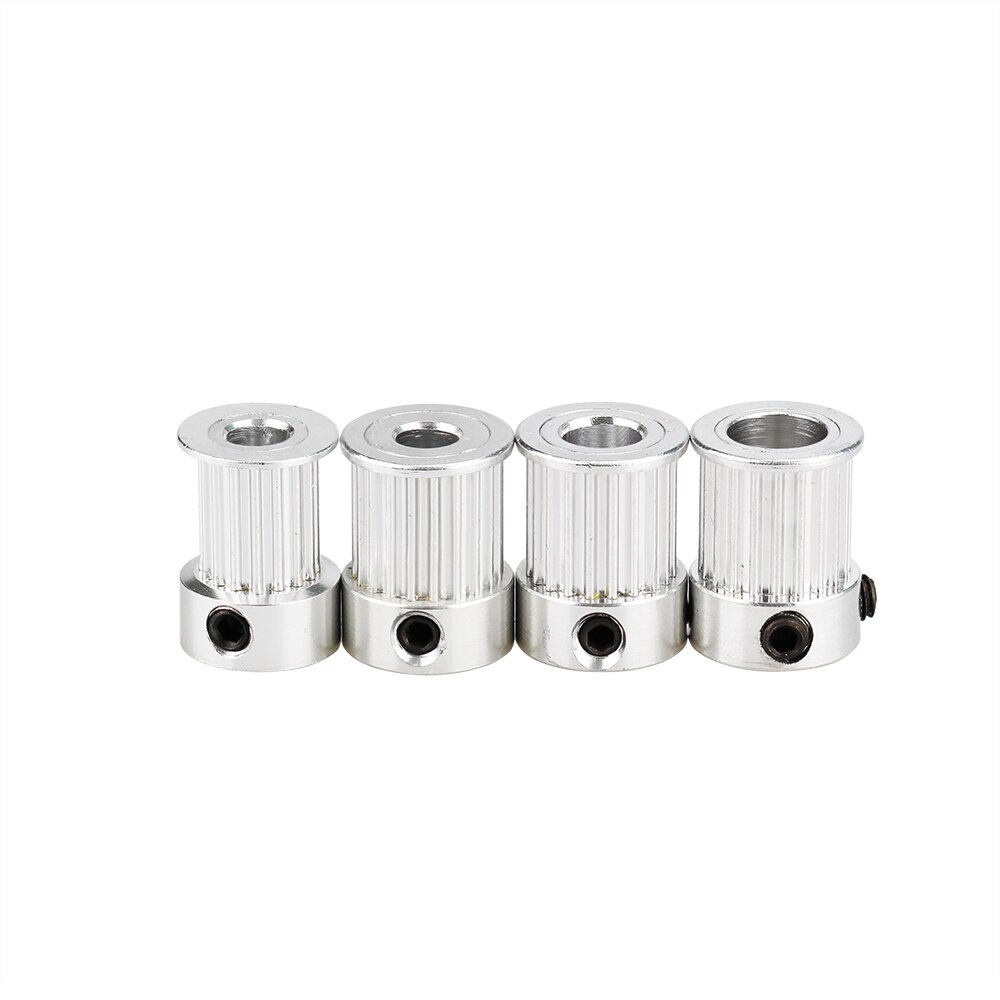 GT2 Timing Pulley 16/20Teeth Gear Bore 5/6.35/8MM for GT2 Belt Width 10mm Alumium For 3 D Printer Accessories Good