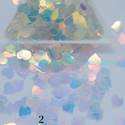 Paljetti 25g 8mm litteä persikka sydämen muotoinen pvc löysät paljetit askarteluun pailletit ompelukoristeet käsityötarvike tee itse: 2.  loistavaa