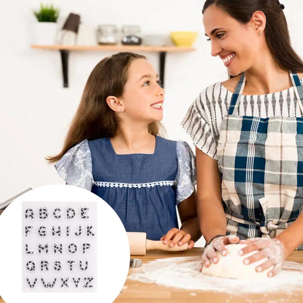 Postzegels Voor Cookies Letters Cake Zoete Letters Stempel Gereedschap Fondant Embossing Cutter Alfabet Gebak Versieren Accessoires D N2O5