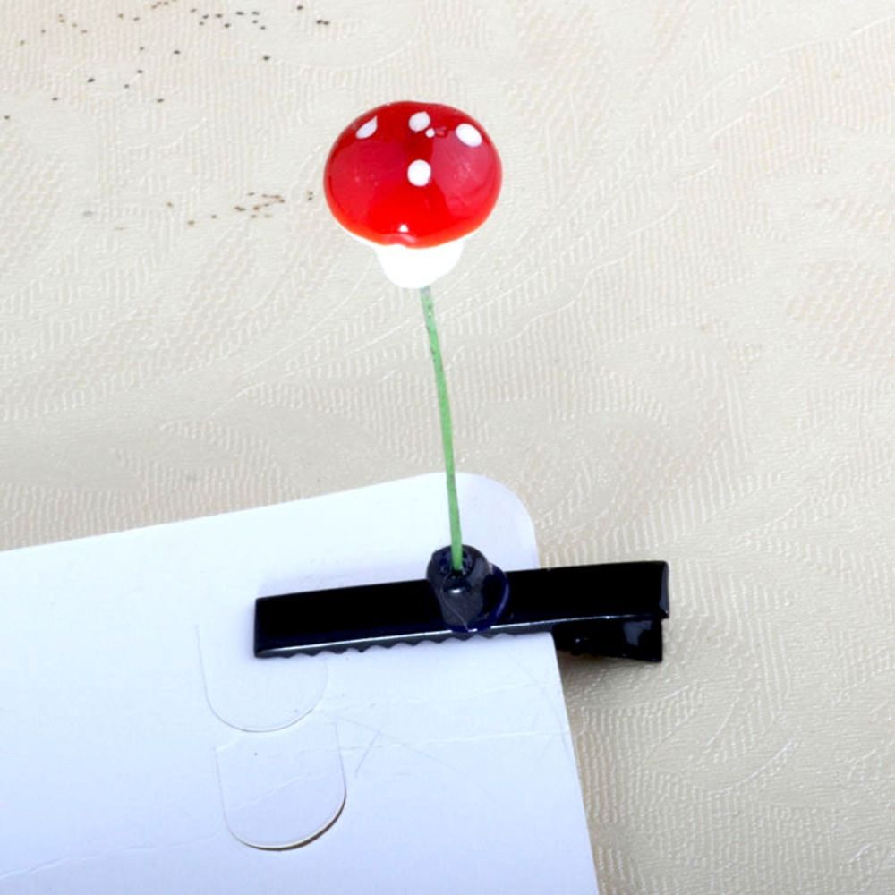 1Pair Simulation Bean Sprout Hair Clip Cherry Butterfly Flower Plant Hairpins Hair Accessories Funny Cartoon Duckbill Clips: Lavender