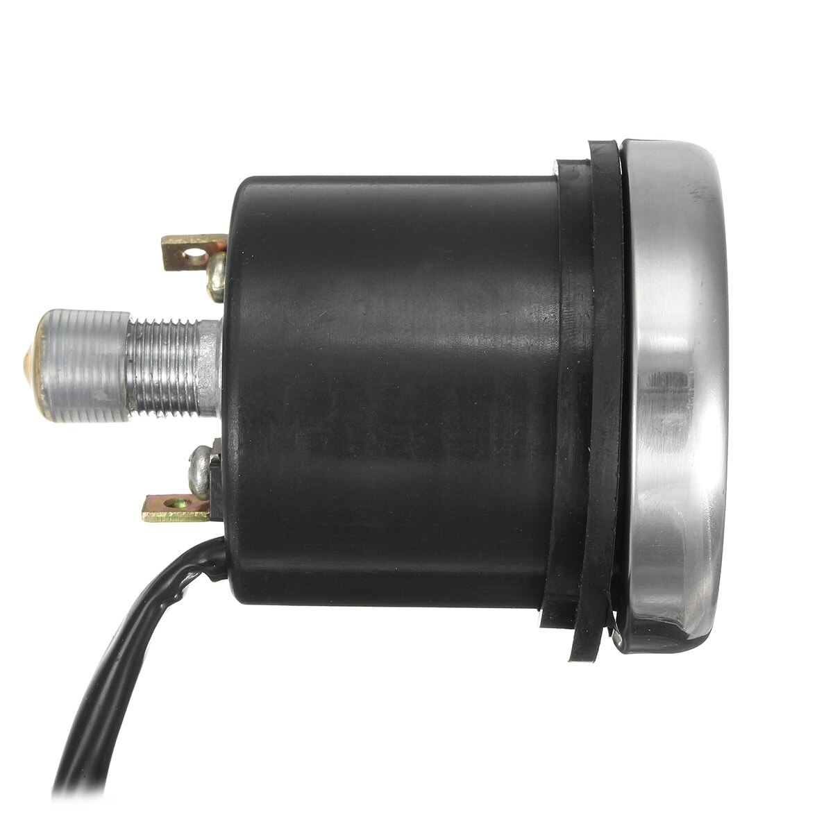 Universal 12V Motorcycle Speedometer Odometer Gauge KMH MPH LED Backlight Black