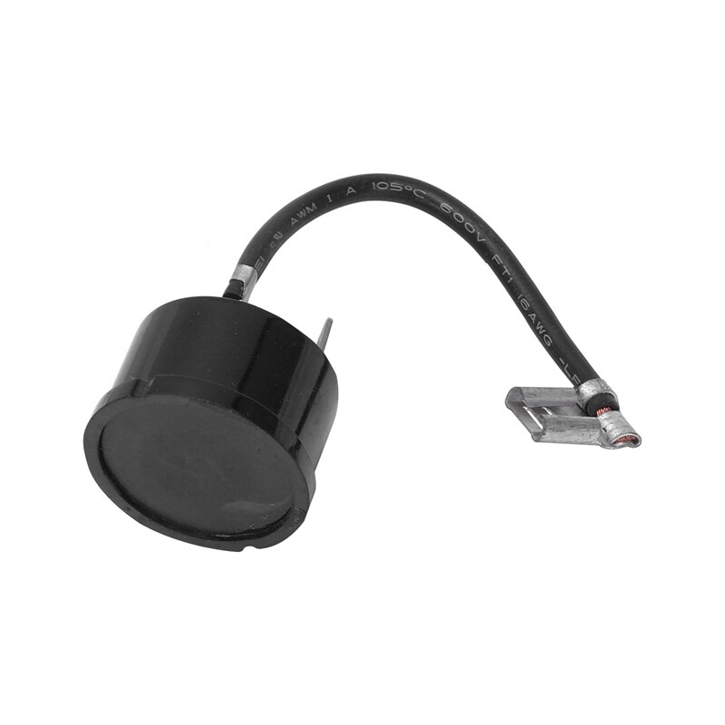 Top Plastic Compressor Thermal Overload Protector for 1HP Air Conditioner with Wire Black