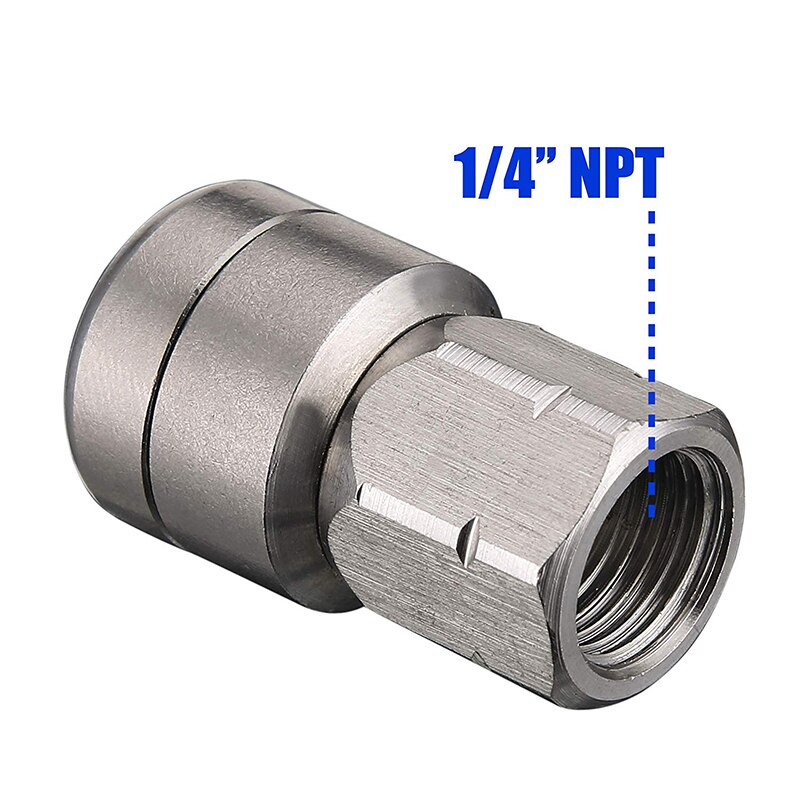 Pressure Washers Spinning Jetting Nozzle Sewer Jetter Nozzle For Pressure Washer, Rotating, 1/4 Inch Female Npt, 4000 Psi