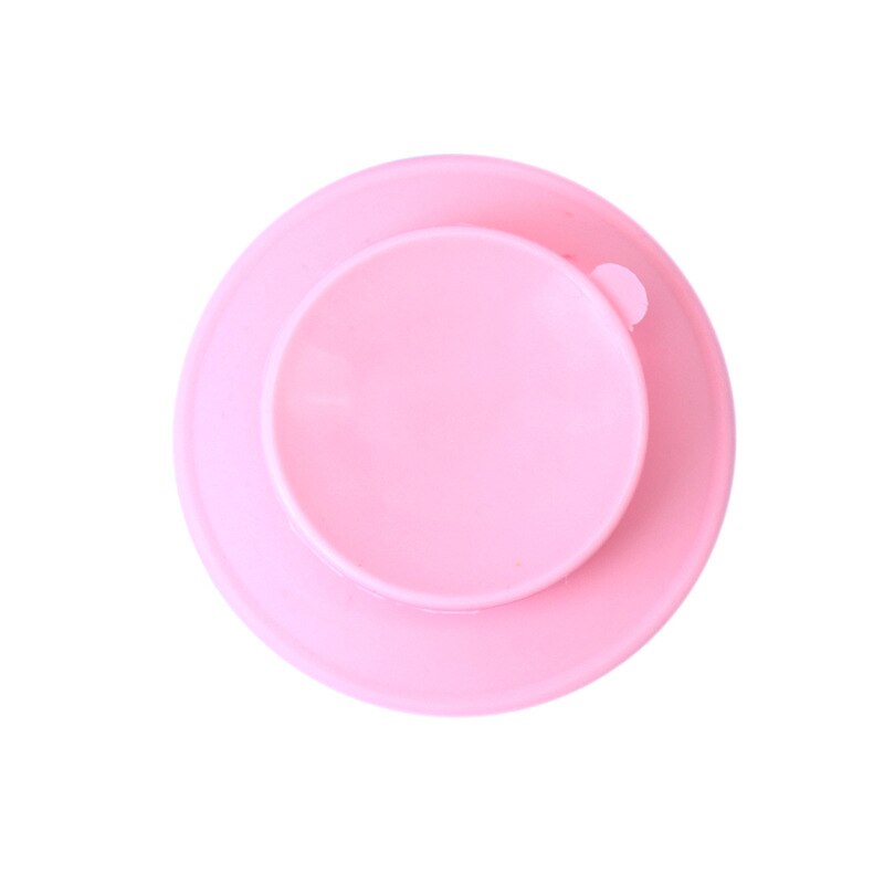 Plato de silicona con ventosa para bebés, tazón de alimentación anticaída de doble cara, antideslizante, ,
