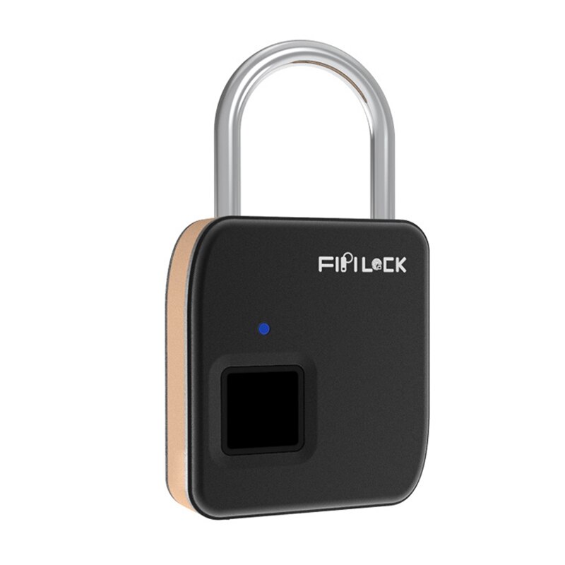 Candado inteligente con huella digital y USB recargable sin llave DE SEGURIDAD DE Fipilock, FL-S3 de aleación de Zinc y Metal de desbloqueo rápido