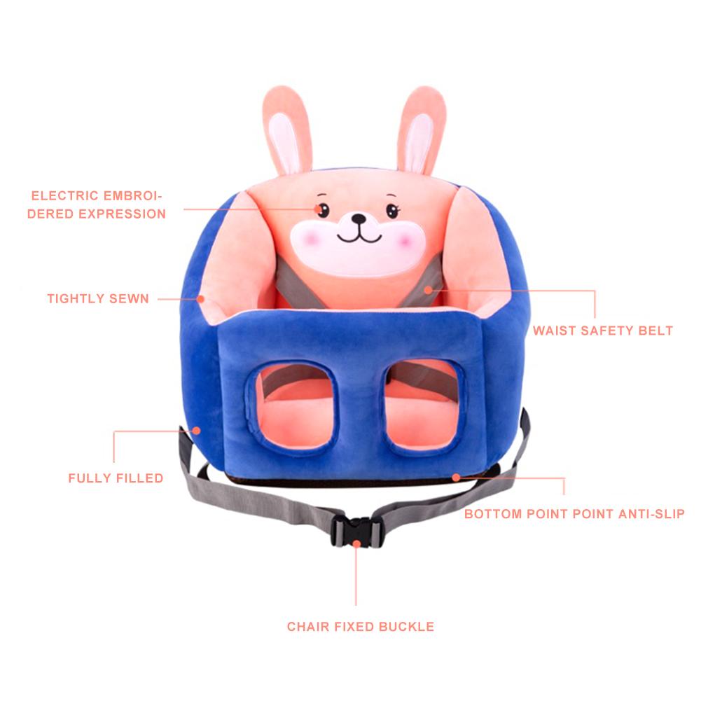 Cartoon draagbare baby-eetstoel, stoelverhoger, leer zitten, multifunctionele comfortabele bb-kruk, autostoelverhoger voor baby's