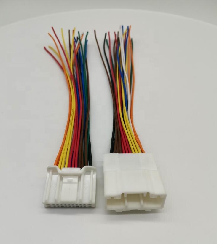 1/2 pcs 20 pin male female wire to wire cable harness connector 6098-5622 6098-5613 with 20AWG 15cm wire: 1  pcs MF
