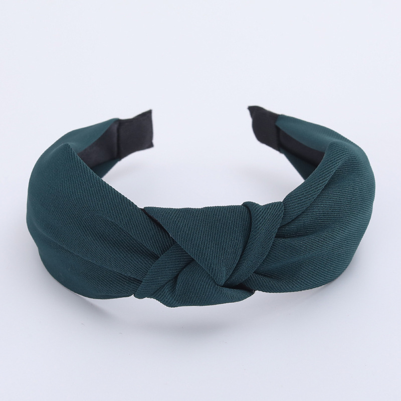 Minimalistische dameshoofdbanden Effen keperstof Geknoopte haarbanden voor dames Meisjes Casual winkelen Reizen Hoofddekselaccessoires
