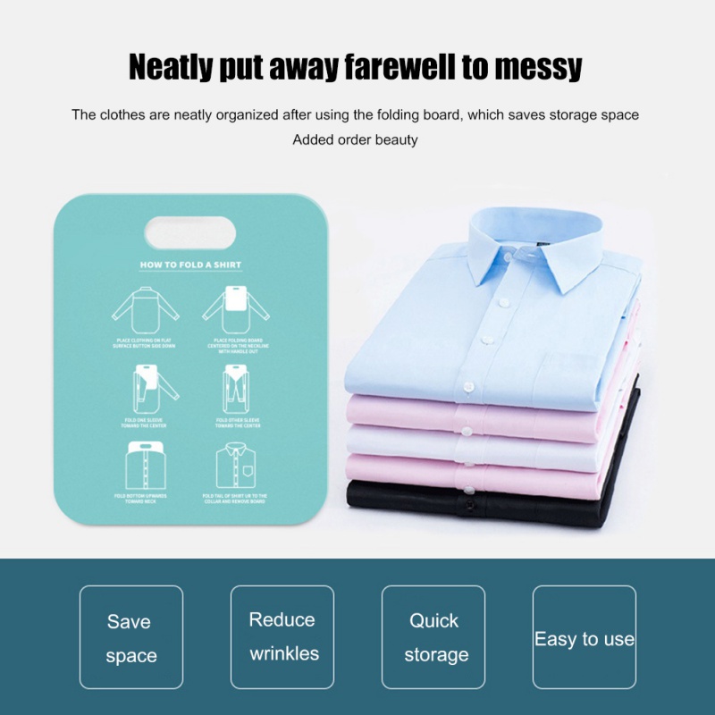 1PC Household Cloth Folding Board Child/Adult Clothes Folder Closet Organizer Clothing Folders Board Organizer Laundry Storage