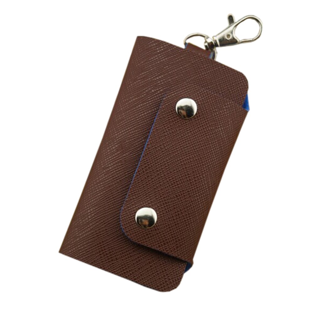 E-Mell Artificial leather Car Key Chain Holder Case Key Organizer Holder Bag Organizer Key Wallets: Brown