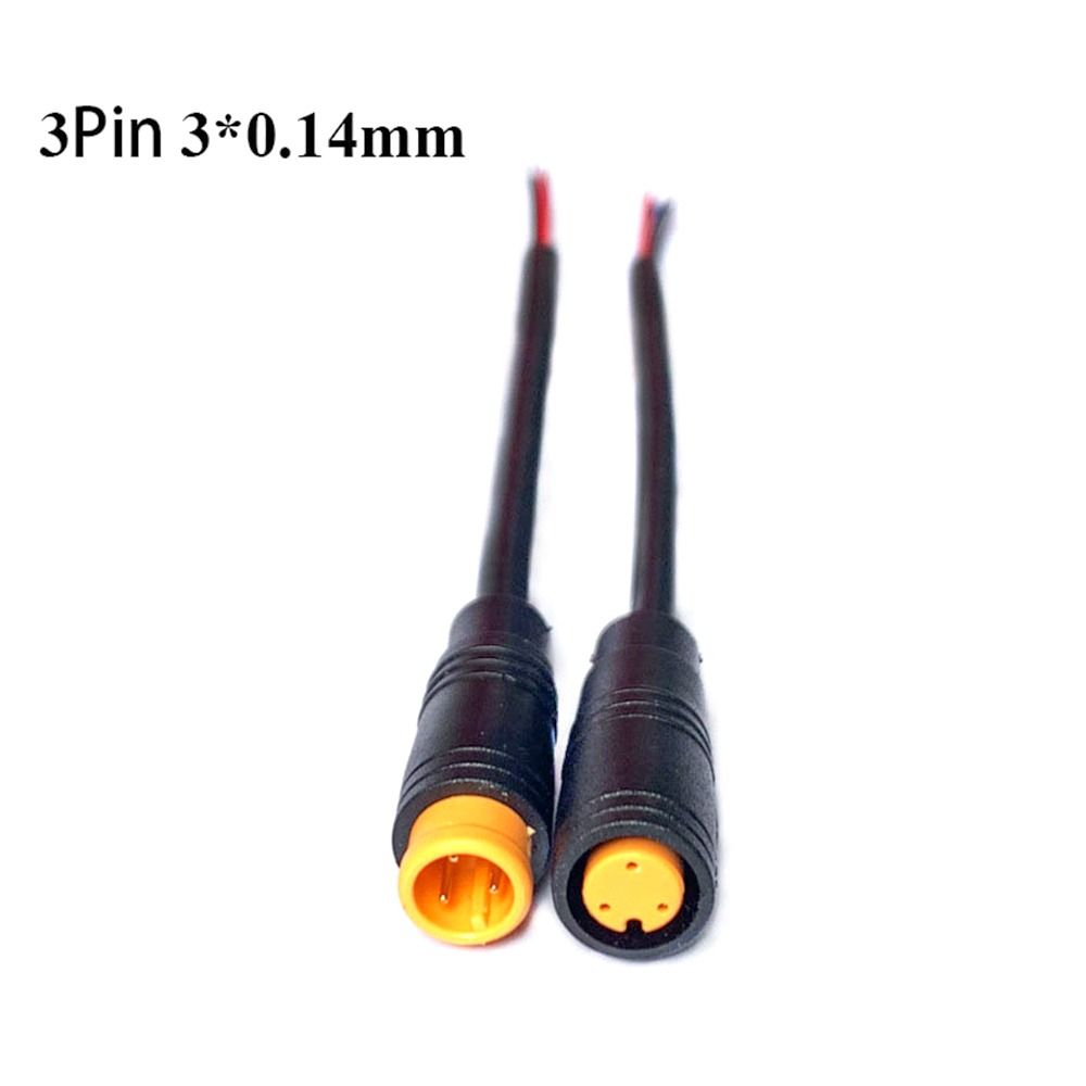 2/3/4/5/6 Pin Cable Base Connector 1Set M8 Lamp Line Waterproof Signal Connection Line For Outdoor Ebike Plug Cable Accessories: Silver