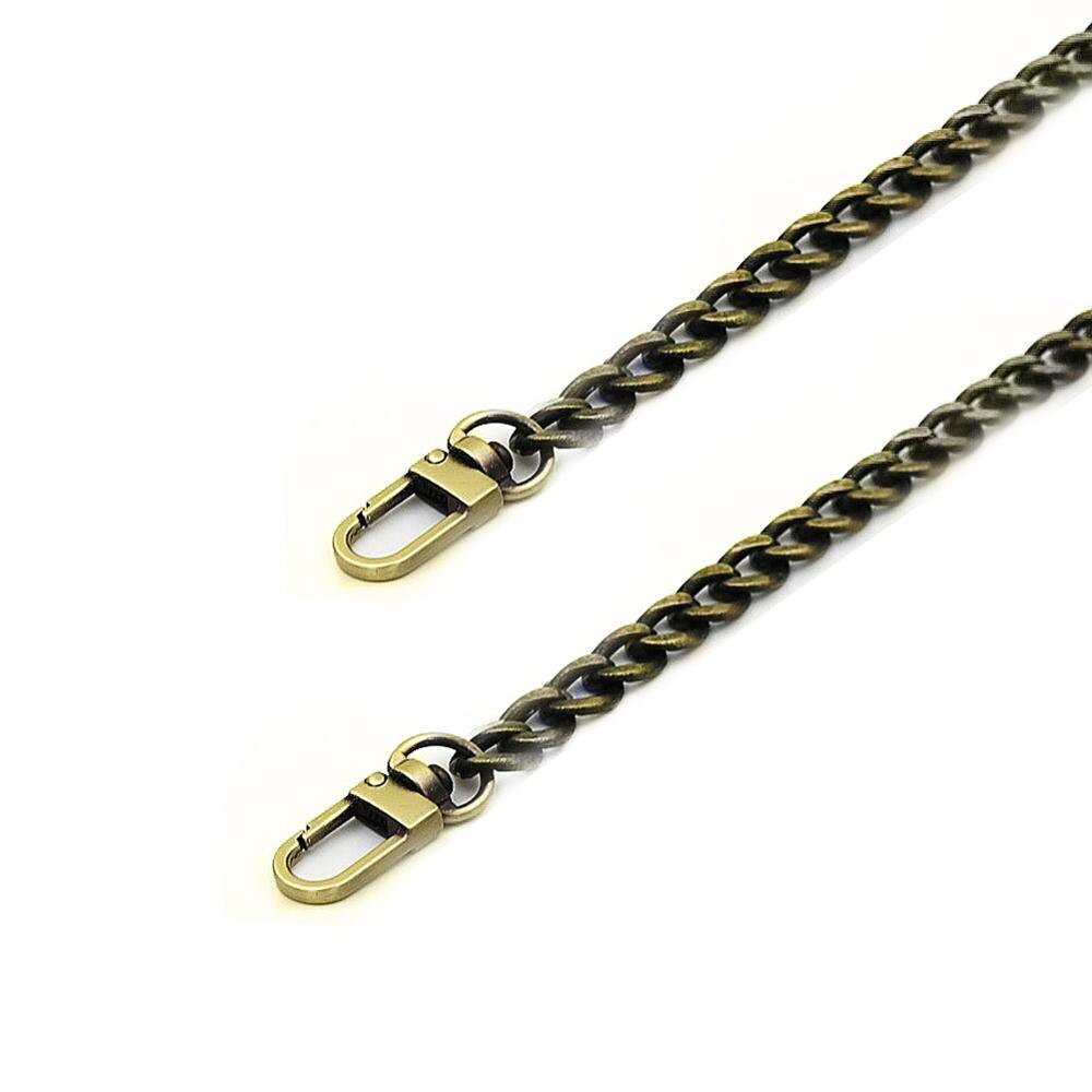 120cm metalen kettingriemen voor handtasgrepen, doe-het-zelf vervanging voor schoudertasriemen, zilveren kettingriem voor tasaccessoires: Marineblauw