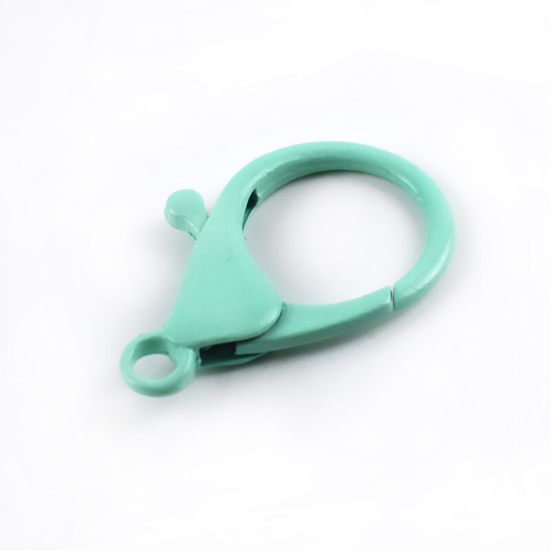 20/40 stuks 35mm kreeftengespen kleurrijke sleutelhanger veerhaak hondenhalsband gespen sleutelhanger handtas hanger decoratie  bf281: 35mm-20 stuks / Meerblauw