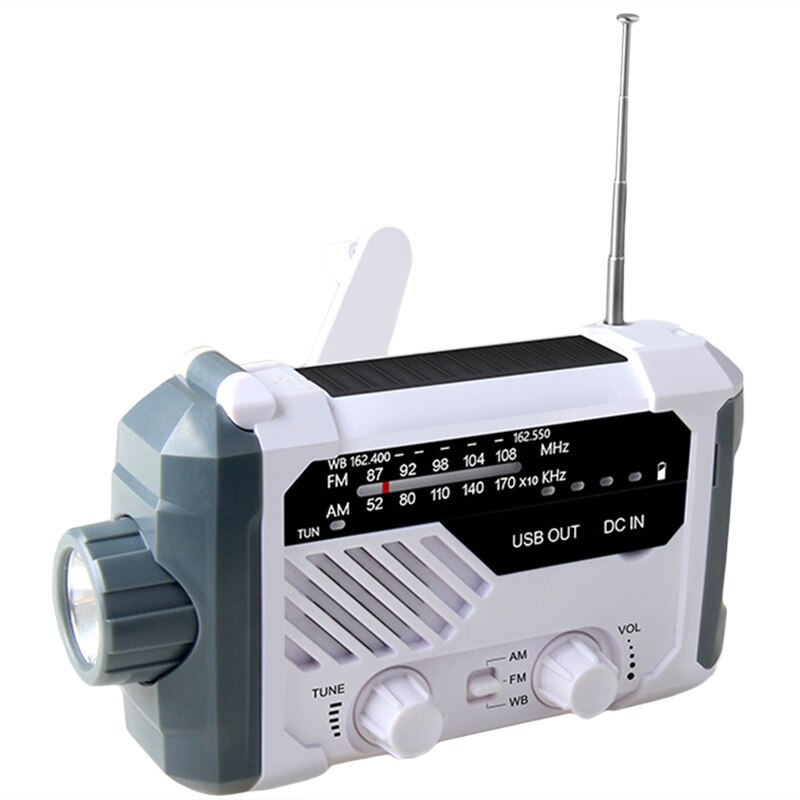 Zwengelzaklamp Met AM/FM-Radio, Handslinger, Windup