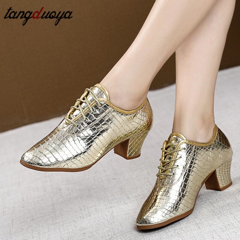 Dansschoenen Goud Latin Dansschoenen Tango Moderne Dans Schoenen Ballroom Salsa Dansschoenen Dames Schoenen Zapatos Baile Latino
