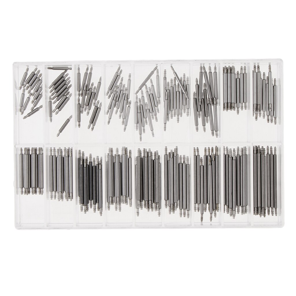 8-25mm Watchmaker Watch Band Spring Bars Strap Bracelet Link Pins Stainless Steel Repair Kit Tool Sets Accessories