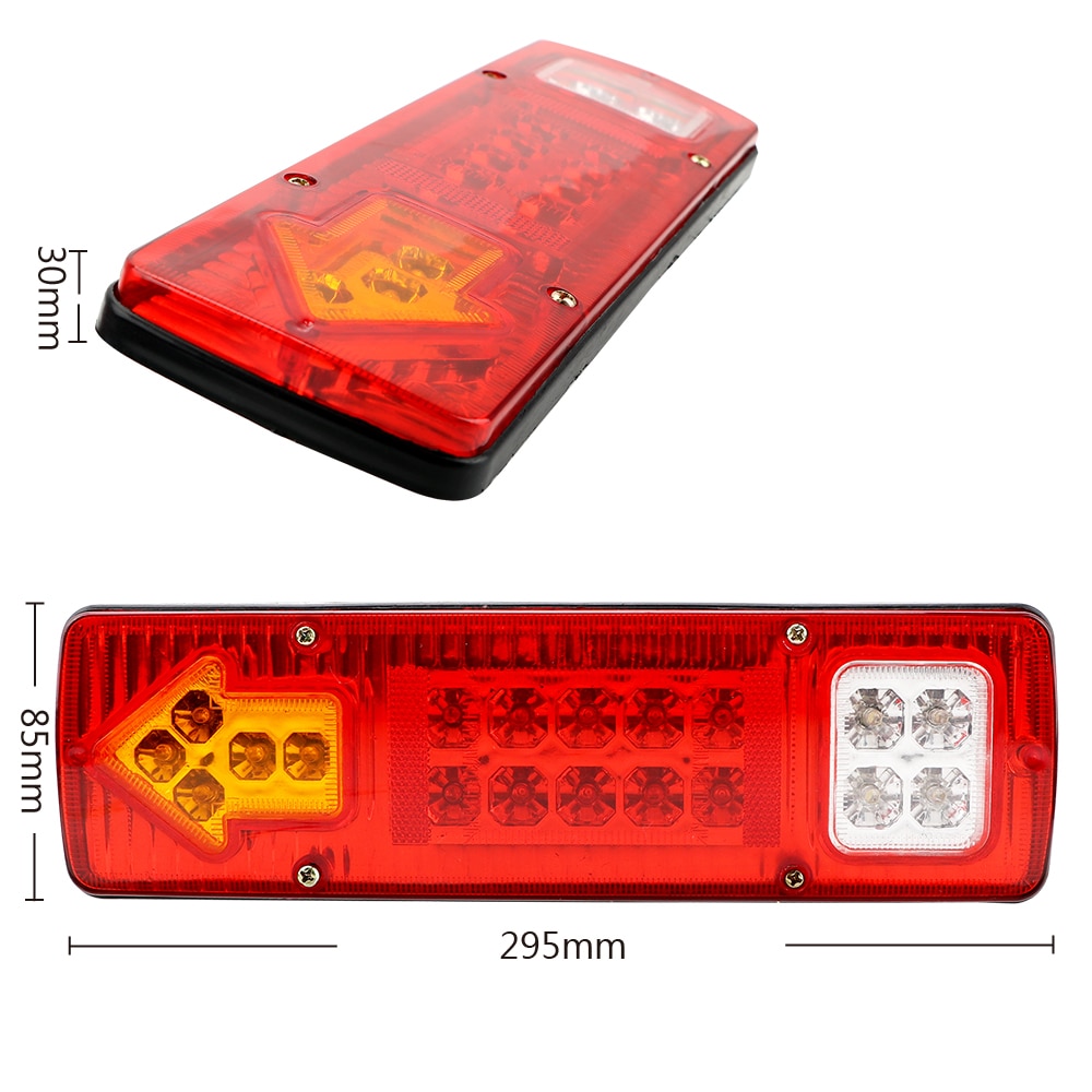 12v 24v for tilhenger lastebiler lastebil stopplys 19 led baklys blinklys billys montering ryggelys