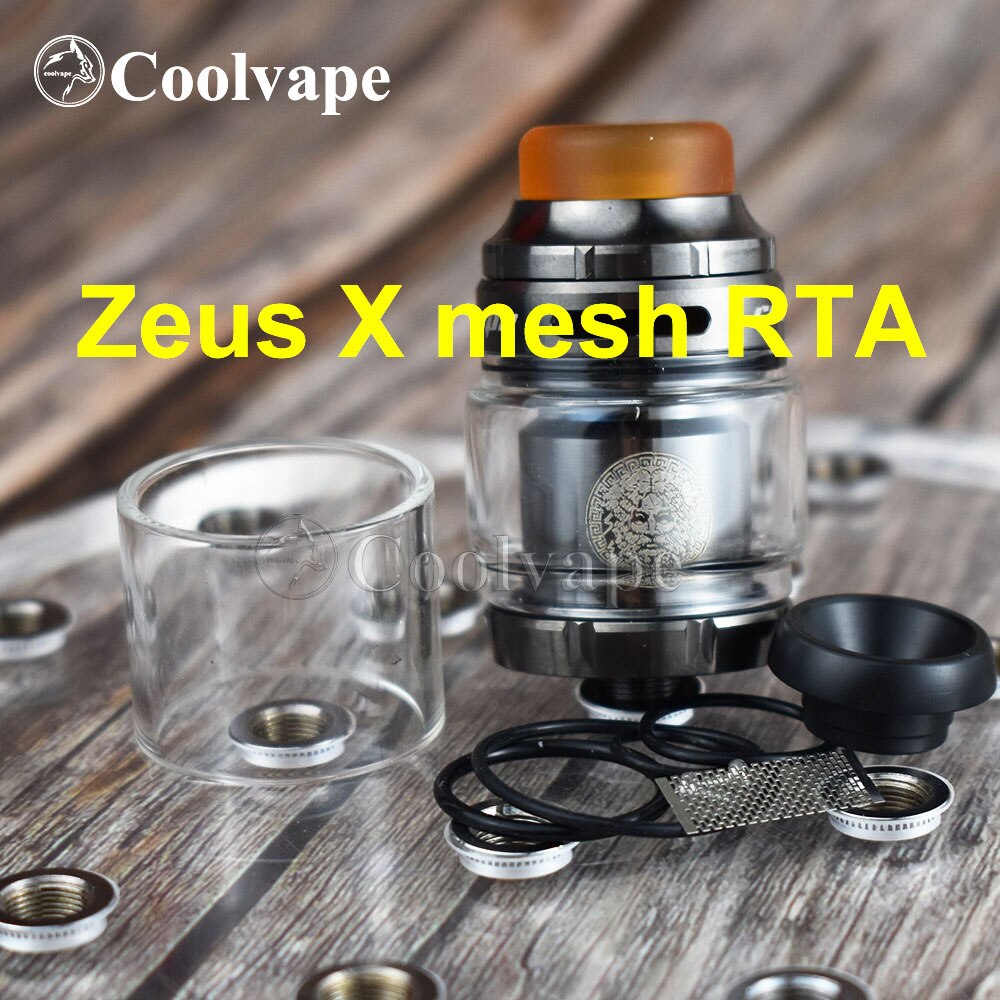 coolvape Zeus RTA Atomizer 3.5ml 4.5ml 510 thread vape tank with vaporizer rta rebuildable e cigatomizer vs Zeus X mesh RTA: L