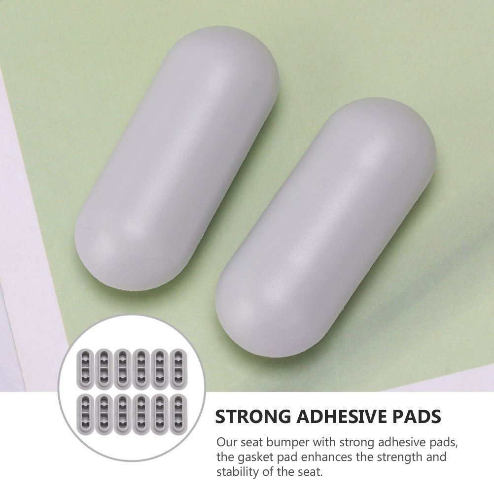 12pcs Universal Toilet Seat Cushion Pads Toilet Seat Bumper Toilet Seat Gaskets