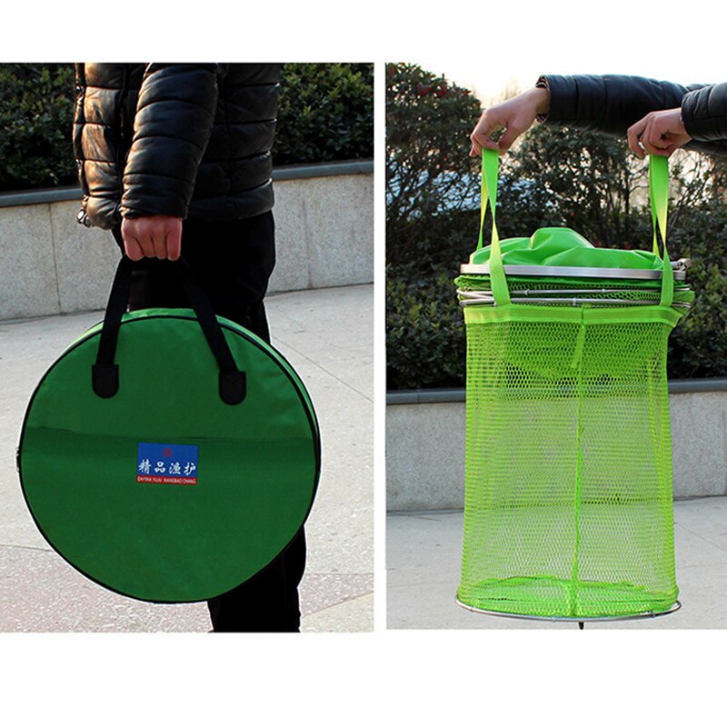 Draagbaar visnet rondvis garnalen gaas kooi vissen