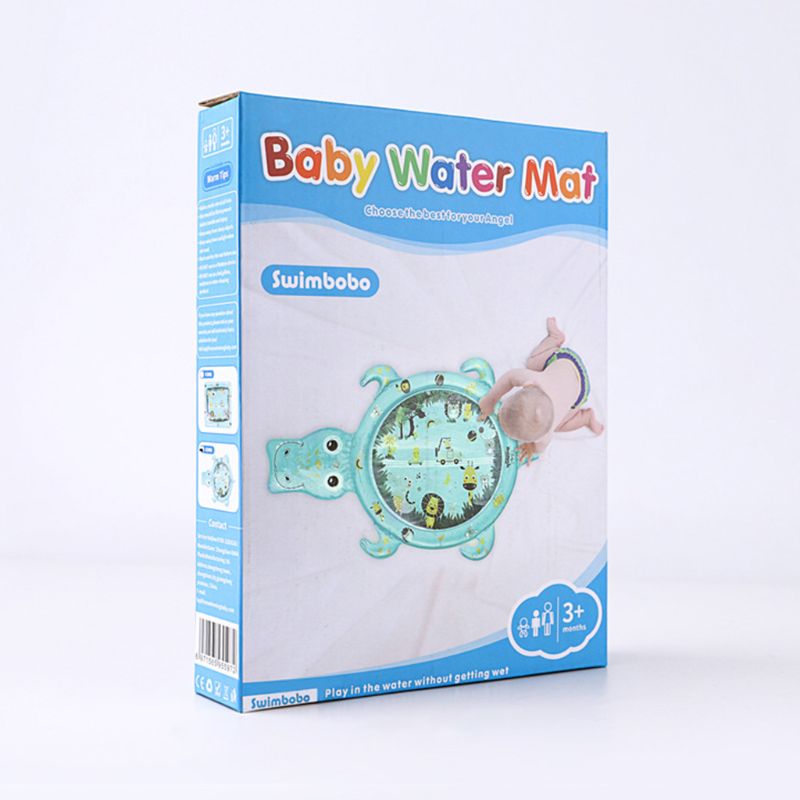 Baby Water Spelen Mat Pasgeboren Baby Opblaasbare Speelmat Kussen Speelgoed Inflator N1HB