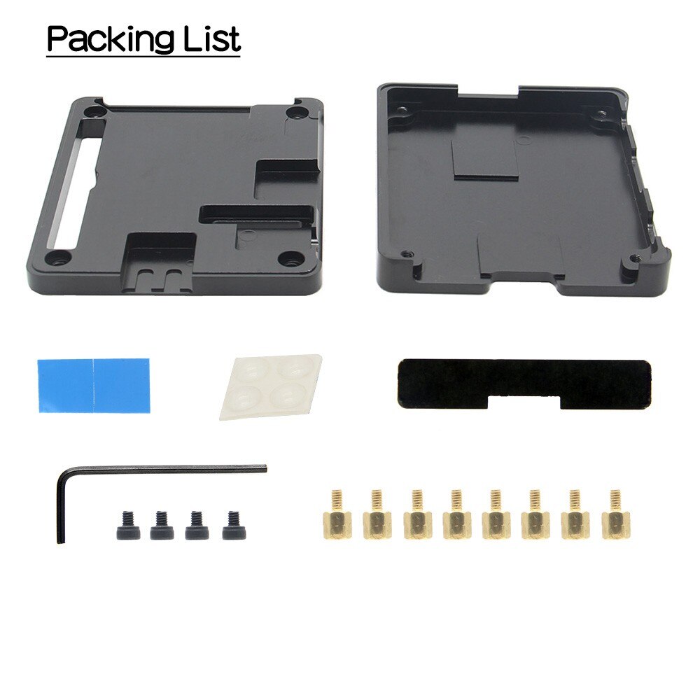 Raspberry pi cnc ultra-fino caso da liga de alumínio/enclose para raspberry pi 3 modelo a +(plus) /pi 3a +