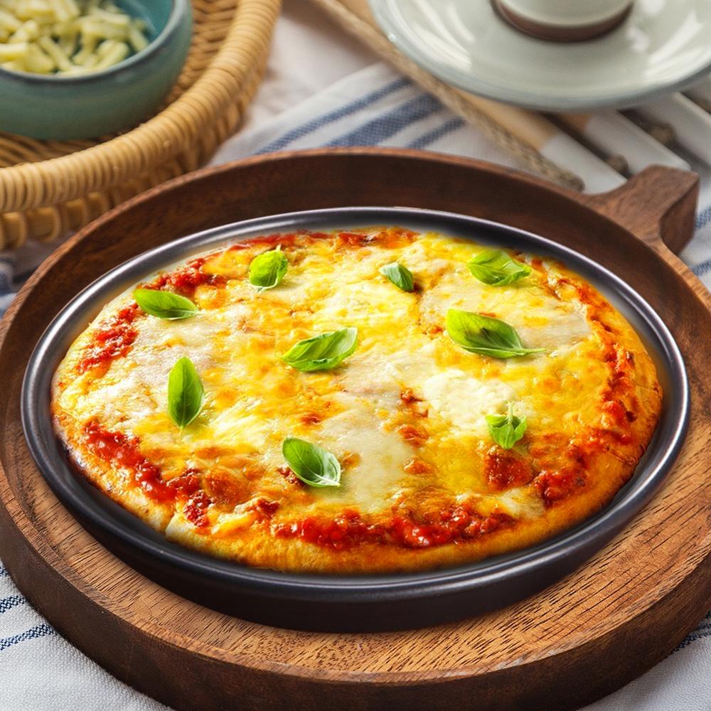 Pizza Baking Tray Aluminum Alloy Round Baking Tray High Temperature Resistant Easy to Clean 9-inch Non-stick 40DC20