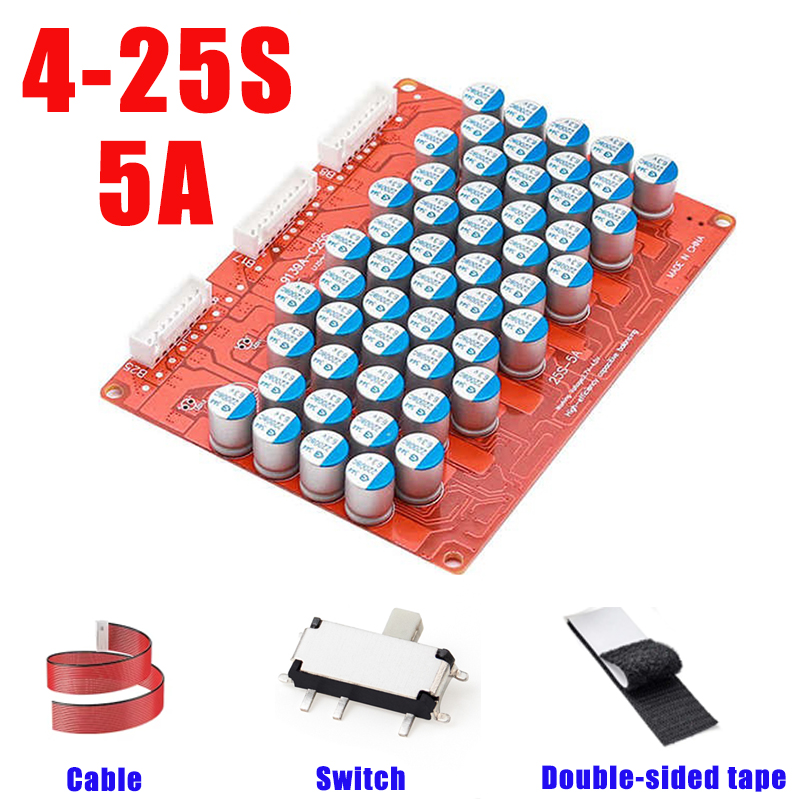 5A Batterij Actieve Equalizer Balancer Egalisatie Balanceren Li-Ion/LiFePo4 18650 Lithium Balance Board 4 S 8 S 10 S 16 S 24 S