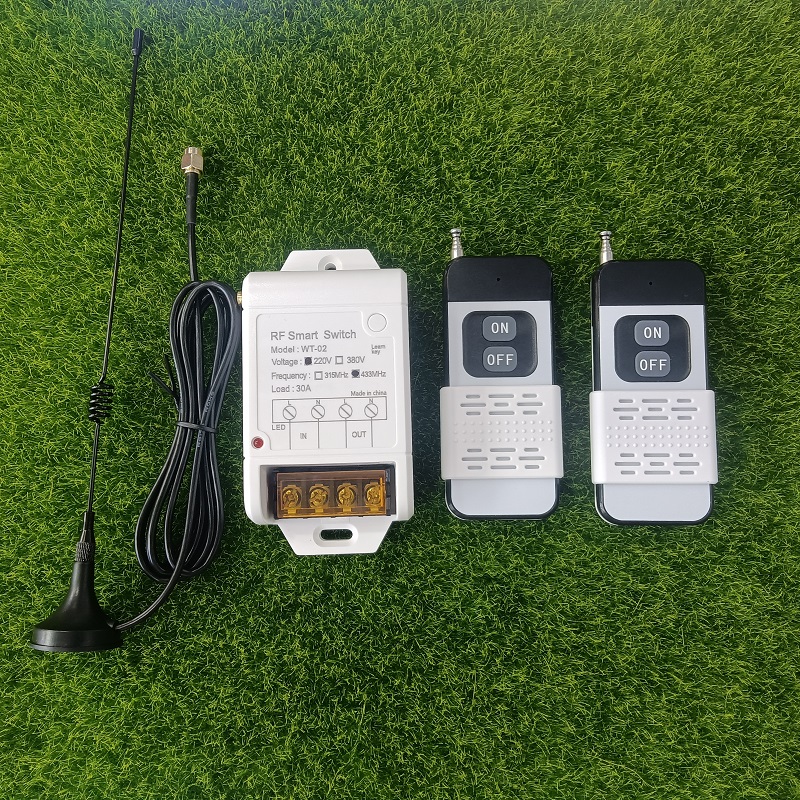 500m Industrial AC 220V 380V 1CH 30A Wireless Remote Control Switch Receiver + Transmitter For Water Pump LED Light Garage Door: Other