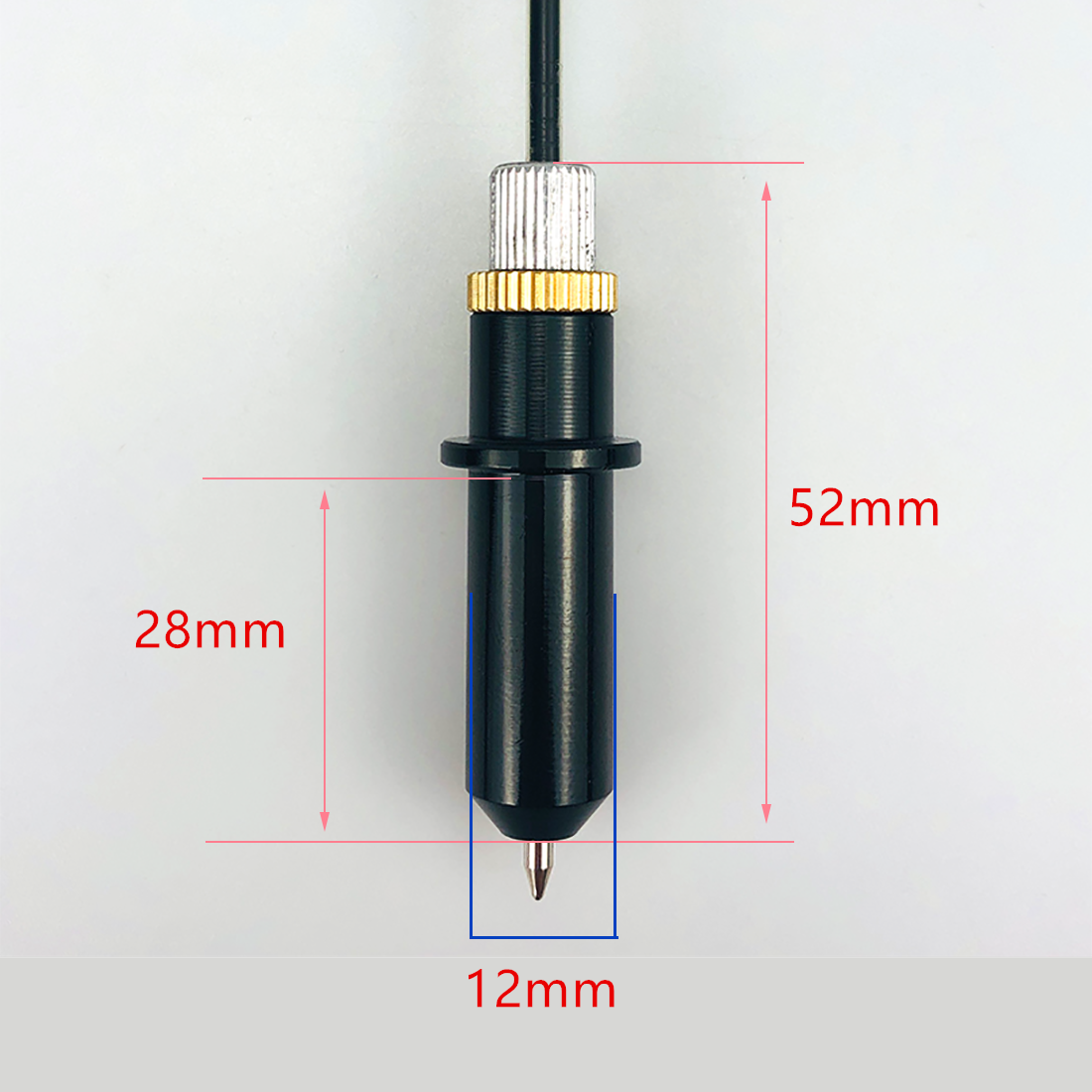 1pc Dia 12mm Universal Plotter Pen Holder for Roland Liyu Cricut Deepcut Mimaki Summa Explore Air Vinyl Cutter Drawing Machine