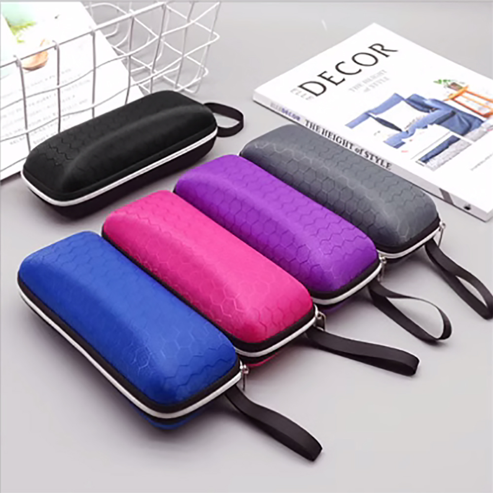 Estuches para gafas, funda para gafas de sol para mujer, caja para gafas con cordón y cremallera, estuches para gafas para hombres