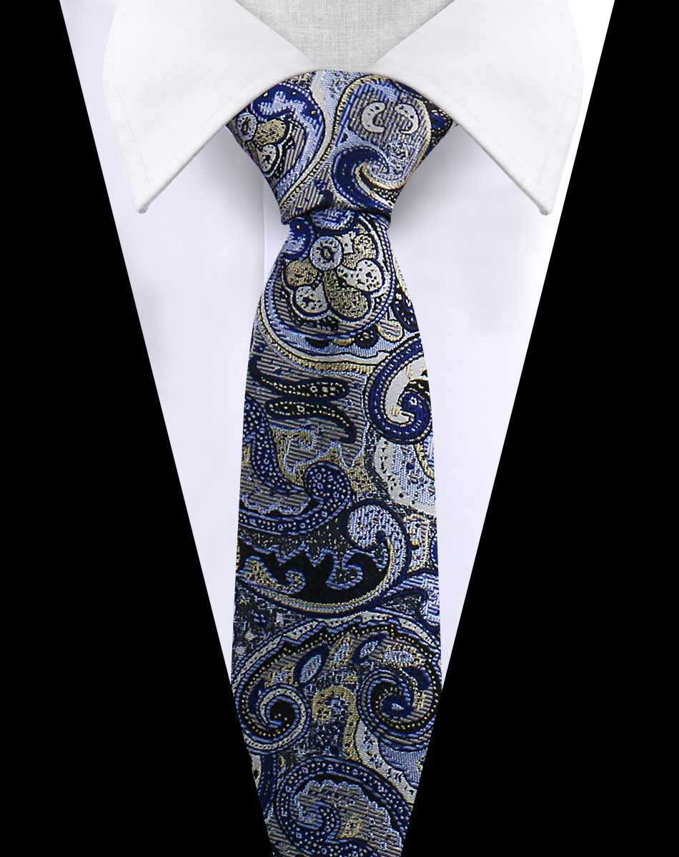 Männer Krawatte Krawatte Für Männer Business Hochzeit Party Luxus Paisley Krawatte Floral Herren Krawatte Zubehör Gravata: Leuchtend Gelben