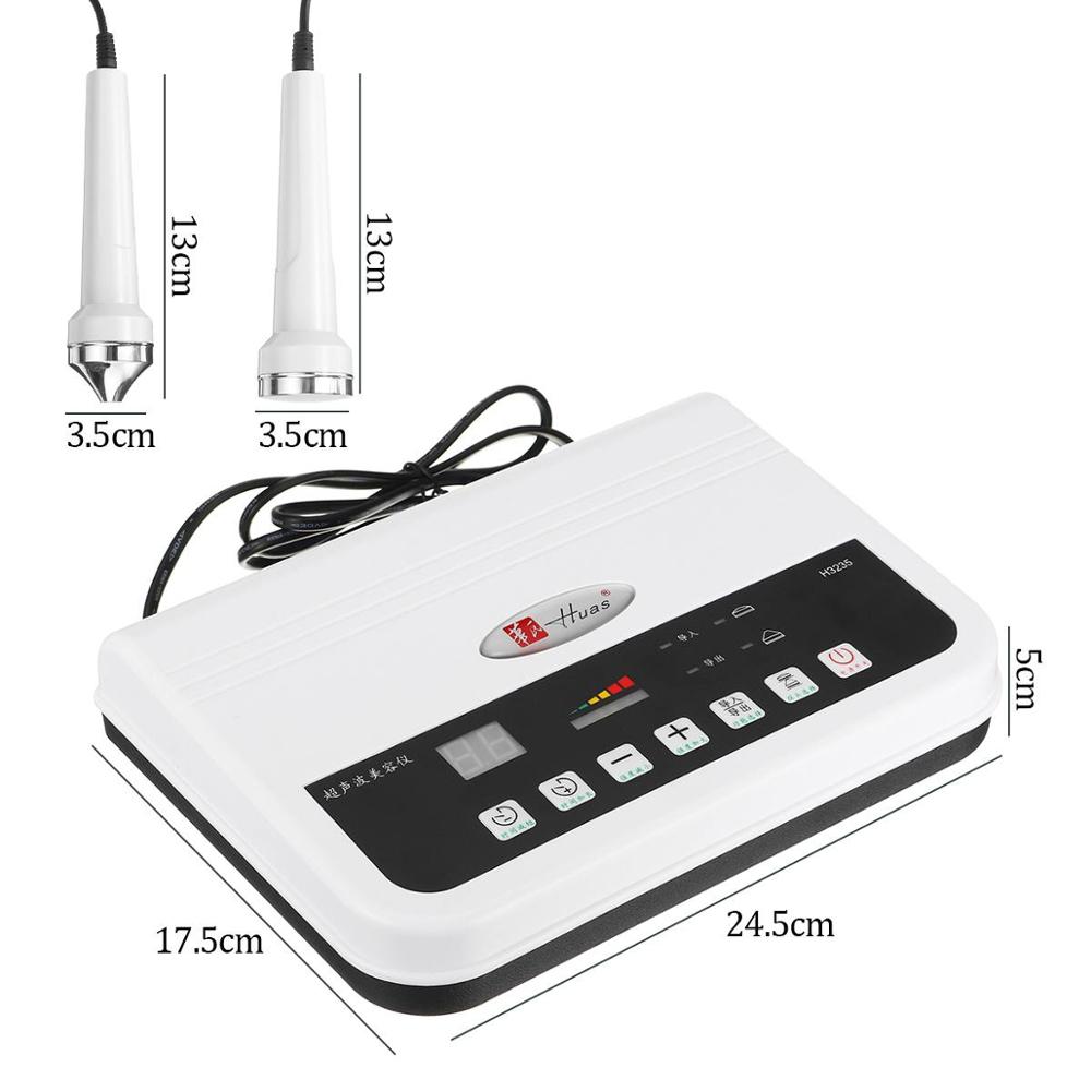 3 in 1 Ultraschall schönheit ems nuskin galvanische Instrument galvanik Korporal entgiftung Ultraschall Gesichts Körper Massagegerät: 2 in 1 uns Stecker