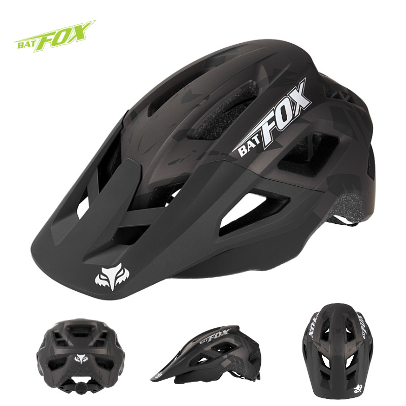 BATFOX Mountain Bike MTB Helmet Cycling Downhill Bicycle Road Ultralight Breathable Men Women Integrally-molded Casco Ciclismo