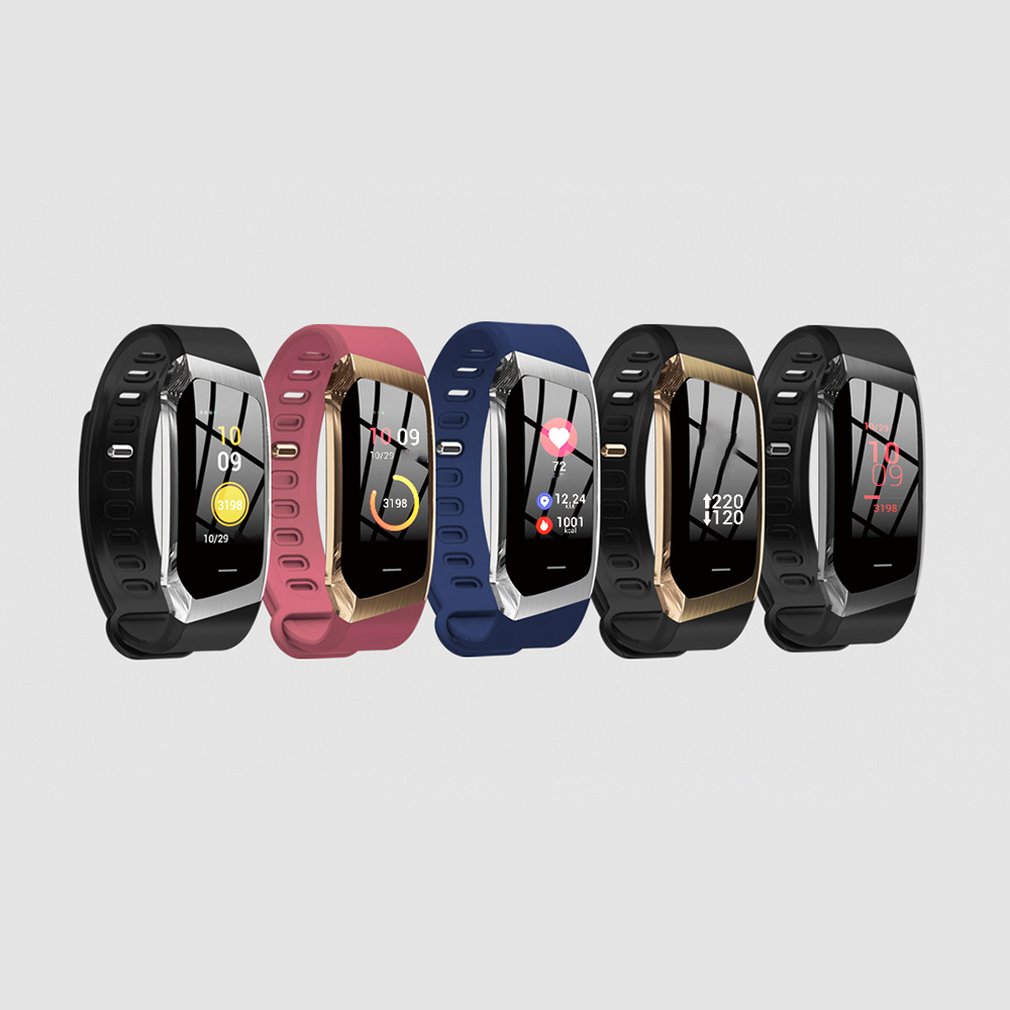 E18 smart armbånd blodtryk pulsmåler fitness aktivitet tracker smart ur vandtæt mænd kvinder sport armbånd