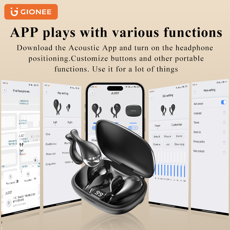 Gionee-Auriculares deportivos inalámbricos con Bluetooth 5,0, audífonos intrauditivos impermeables IPX7, estéreo con micrófono HD