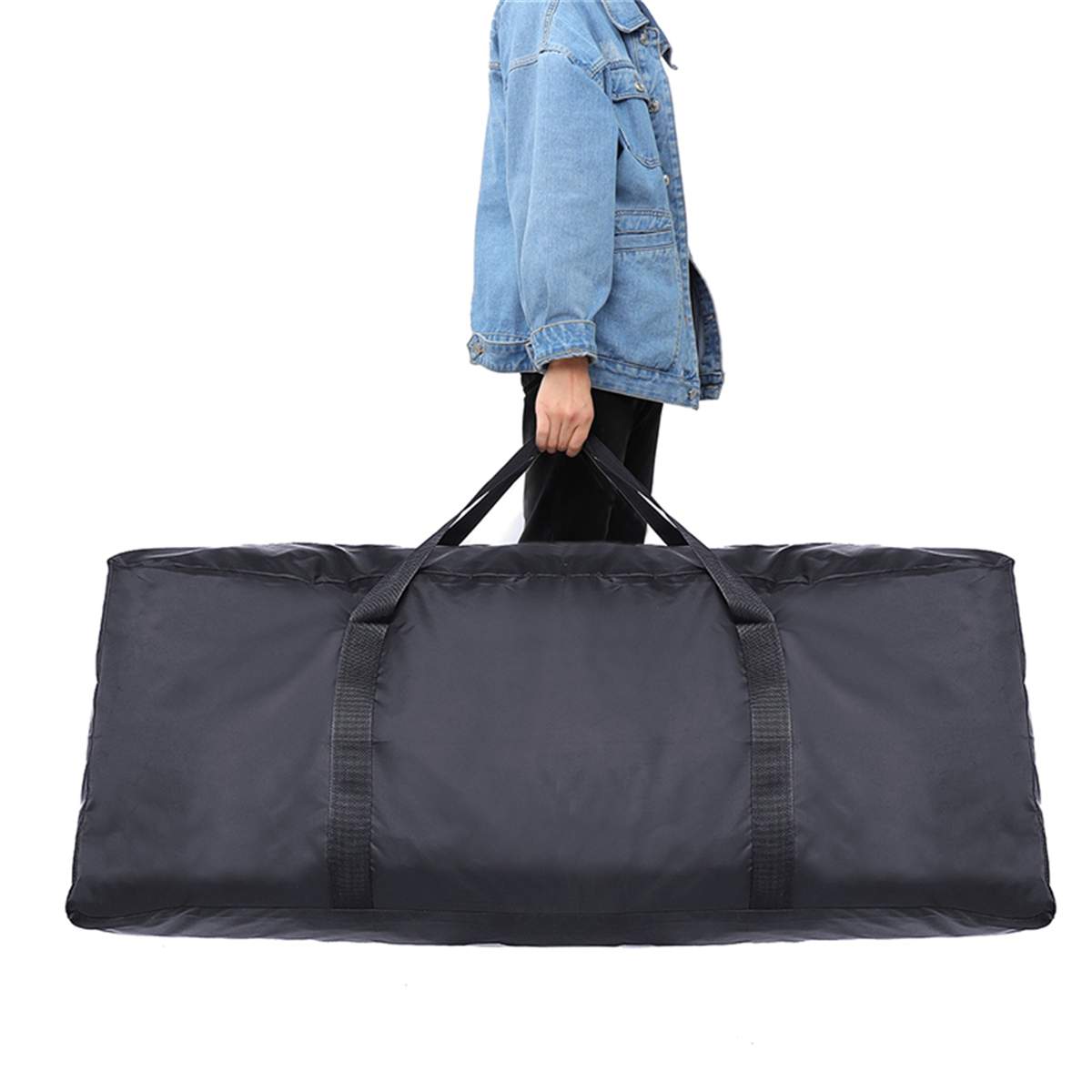 Bolsa de almacenamiento negra y resistente al agua para patinete eléctrico Xiaomi M365/Ninebot ES1/ES2 y plegable, con cremallera