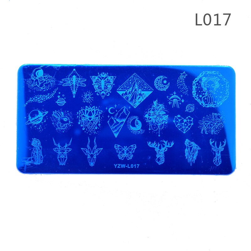12*6cm szablony do zdobienia paznokci płytka do stemplowania kompozycja z kwiatów szablony do stempli geometrycznych obraz szablon do zdobienia paznokci: L017