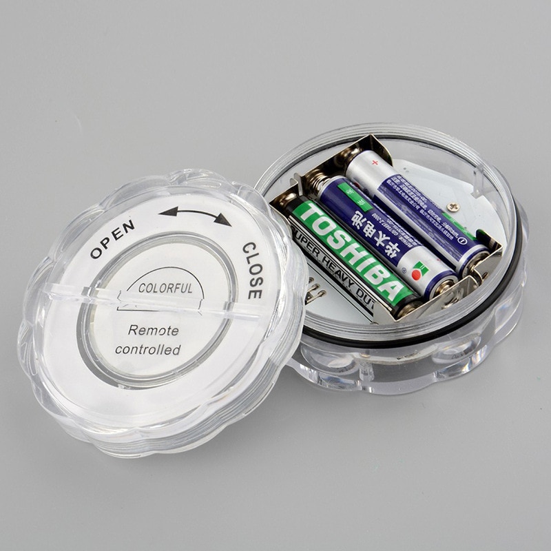 4/6/10 stk led undervandslys rgb dyklampe fjernbetjening udendørs  ip68 vandtætte havepool festlampe levende lys