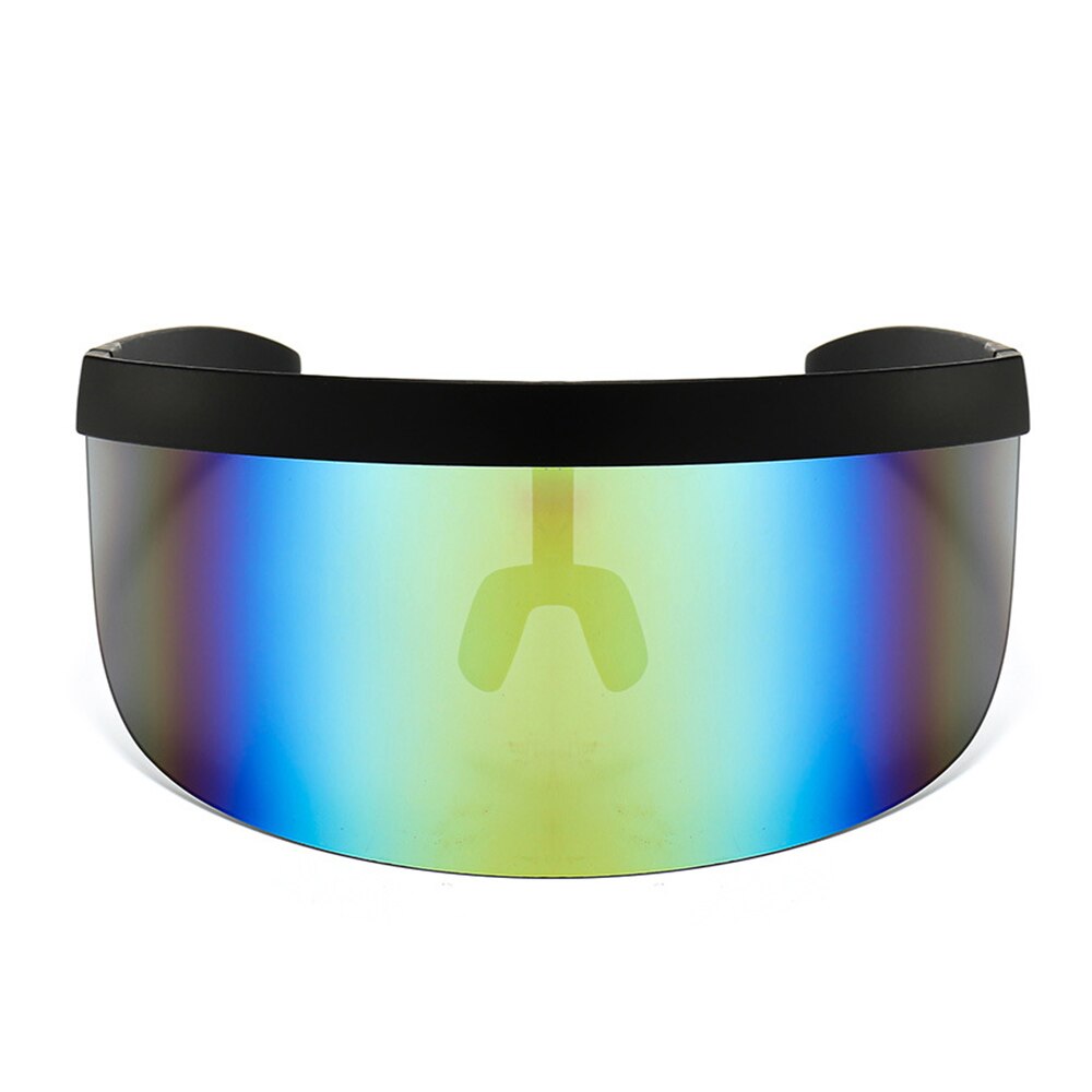 Half Face Mask Sun Protection Goggles Large Mirror Sun Glasses Half Face Shield Guard Protector Sun Glasses UV Outdoor Glasses