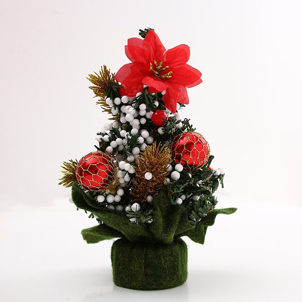 Mini sapin de noël 20cm, petit sapin de pin placé sur le bureau, décoration de maison, de noël pour enfants, nouvel an, Xma: D