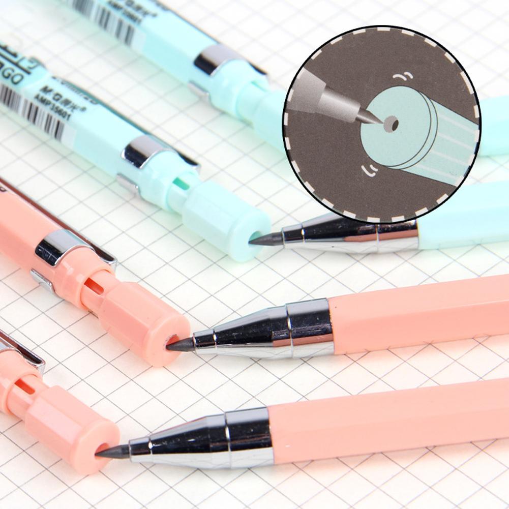 1 PC Random Candy Color Mechanical Pencil 2.0mm Pencils Pen For Writing Kids Girls School Office Supplies Stationery Pencils Pen