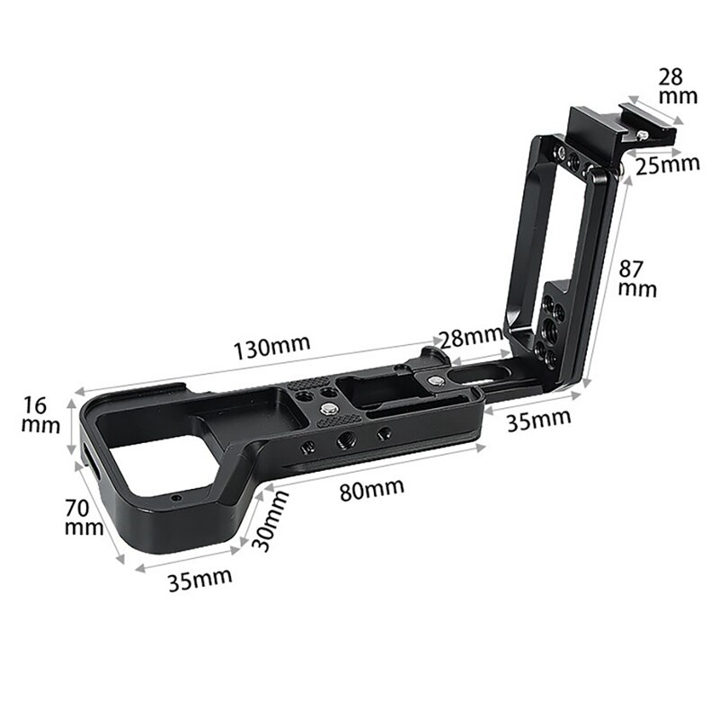 A7R4 A7M4 Rekbaar Verstelbare Quick Release Plate L/Beugel Handgreep Met Flitsschoen Voor Sony A7RIV A7MIV Camera rrs