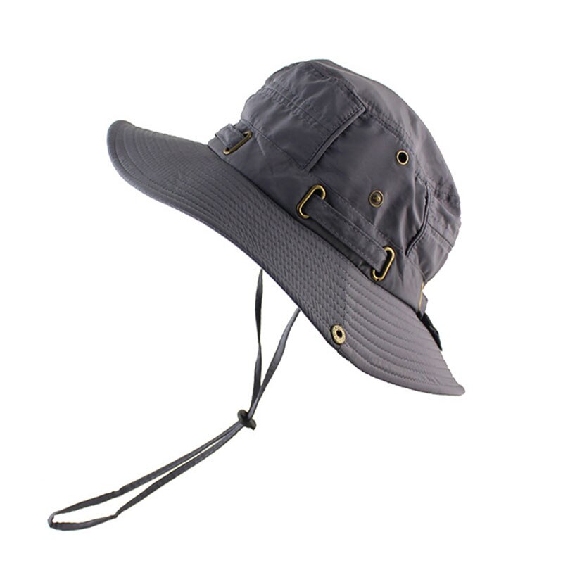 Sombrero de pescador de Color sólido para hombre, gorra de pescador de algodón para viajes al aire libre, senderismo y Pesca: style 3