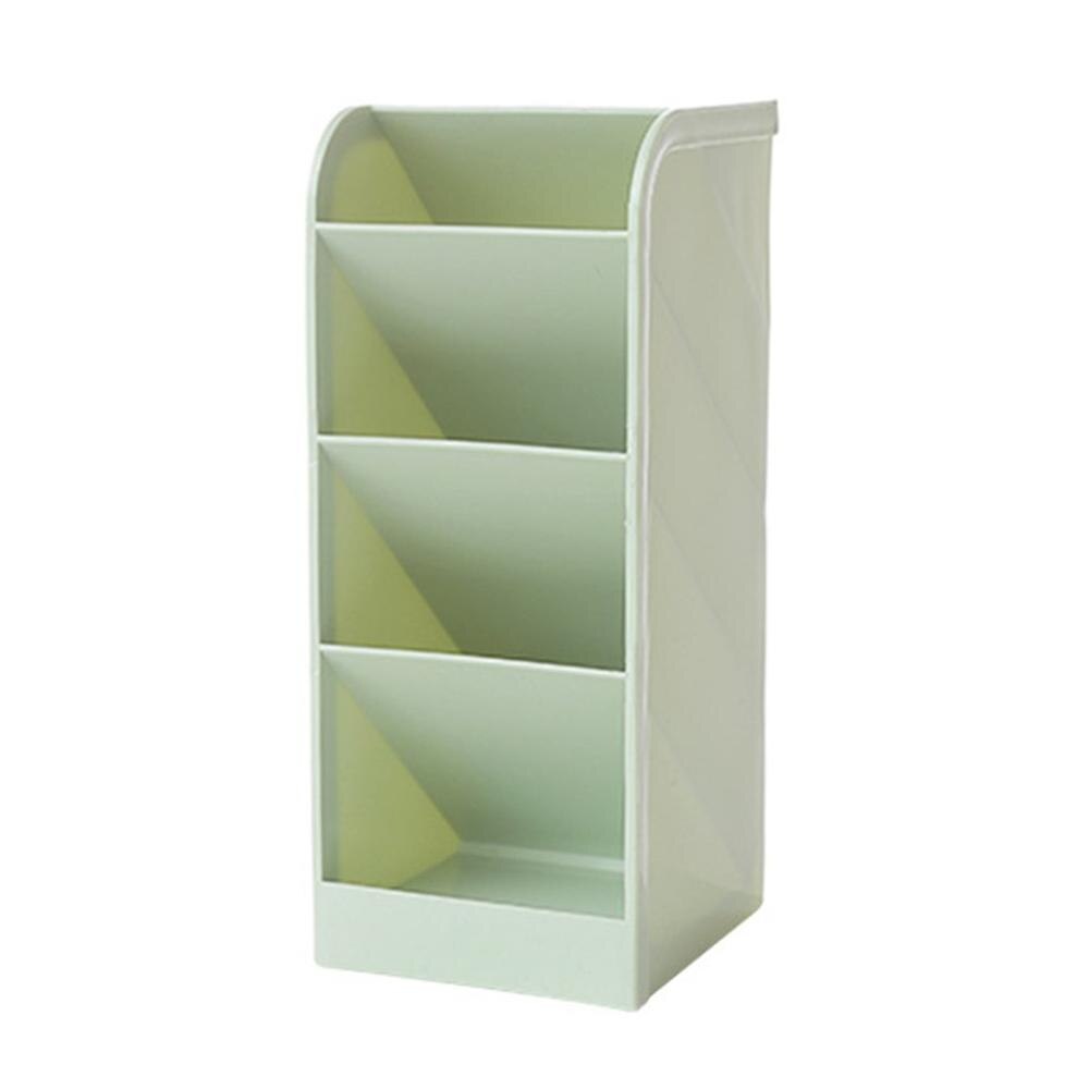 Ergonomic Desk Stationery Box Drawer Organizer Inclined Pen Holder office supplies Rectangular Stationery Organizer: green  L