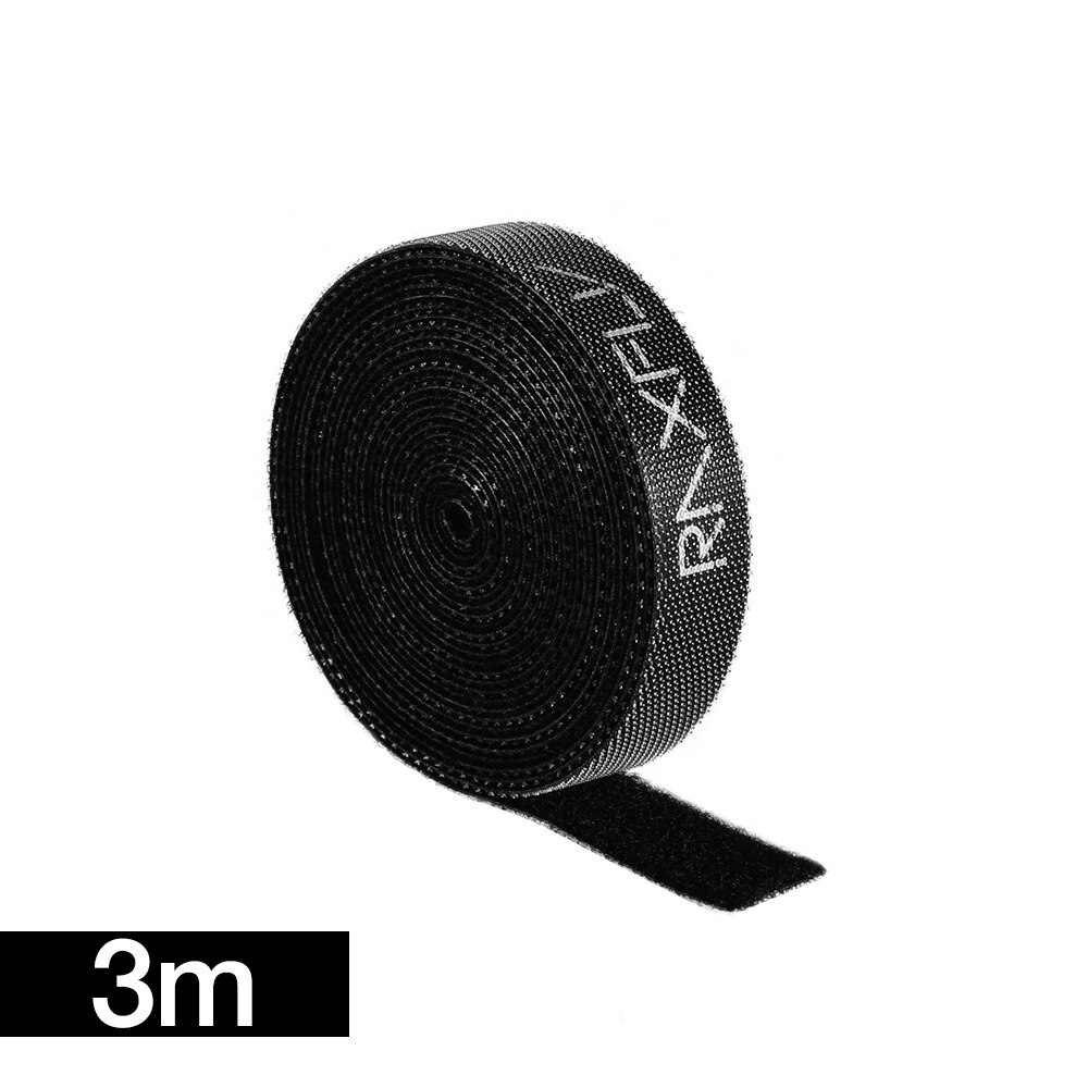 Ultra Thin Soft Nylon Cable Tie Micro Hook Buckled Bandage Loop Fastener Clip Holder Cable Ties Strap 1/3/5M Office Supplies: 3M