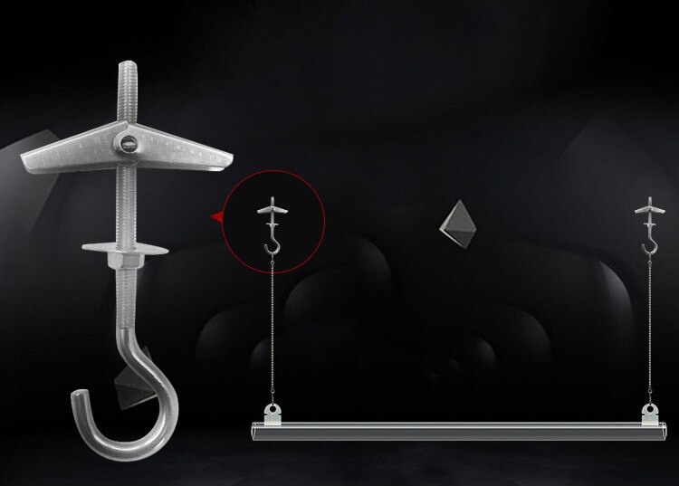 Metal Ceiling Mount Attachment Flag Advertising Banner Poster Poles Holder Hanger Flagpole Hanging Buckle Nail Screw Display