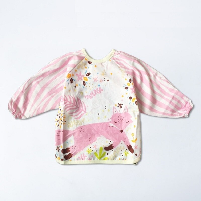 Baby Lätzchen Baumwolle Langarm Schürze Overall Kinder Smock Spuck Kleidung Kleinkind Baberos Kleidung Infant Fütterung Zubehör